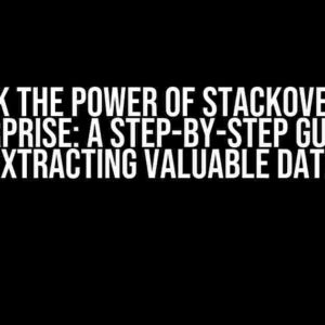 Unlock the Power of StackOverflow Enterprise: A Step-by-Step Guide to Extracting Valuable Data